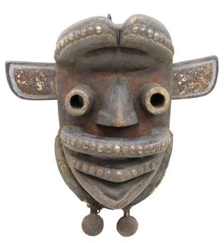 Appraisal: African figural mask Grebo peoples Republic of Liberia wood visage