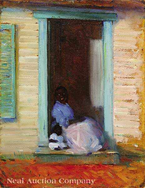 Appraisal: Wayman Adams American New Orleans - Restin' oil on board