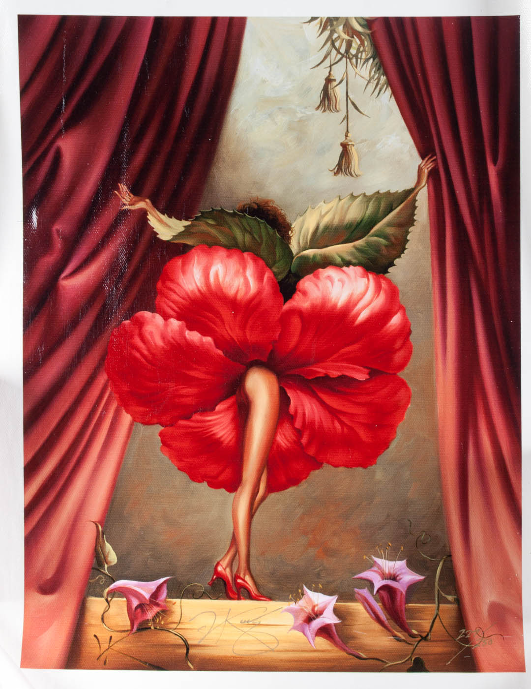 Appraisal: Vladimir Kush Hibiscus Dancer giclee American b Ed signed V