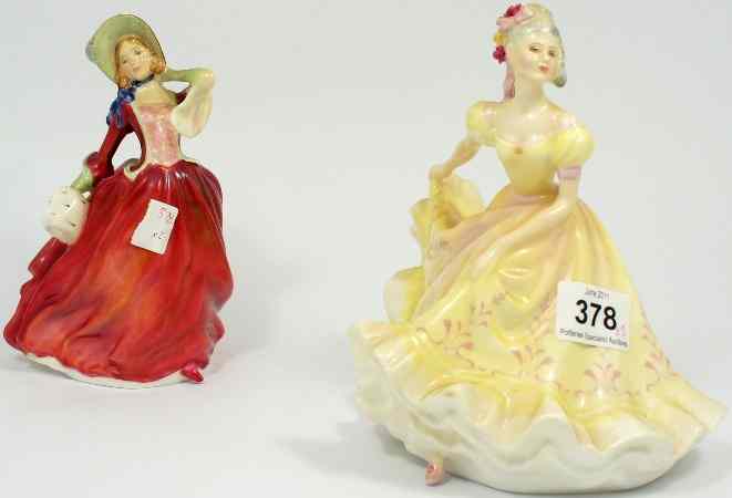 Appraisal: Royal Doulton Figure Autumn Breezes HN and Ninette HN boxed