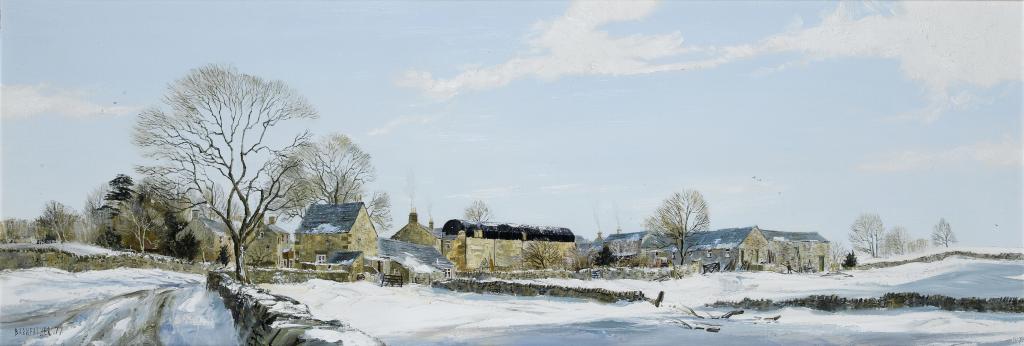 Appraisal: MICHAEL DAVID BARNFATHER - DECEMBER MORNING AT PILSLEY DERBYSHIRE signed