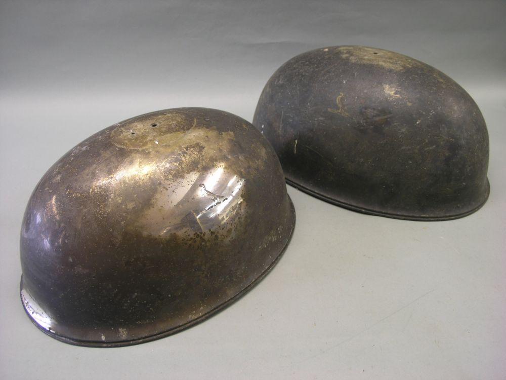 Appraisal: Two large Victorian Elkington Co silver plated meat domes crested