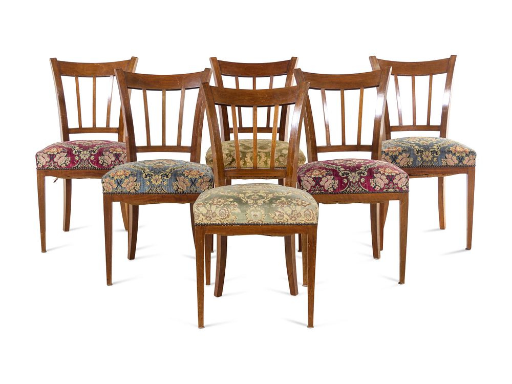 Appraisal: A Set of Six Biedermeier Style Dining Chairs A Set