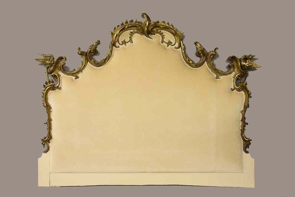 Appraisal: CUSTOM HEADBOARD - Custom King-Size Upholstered Headboard made up from