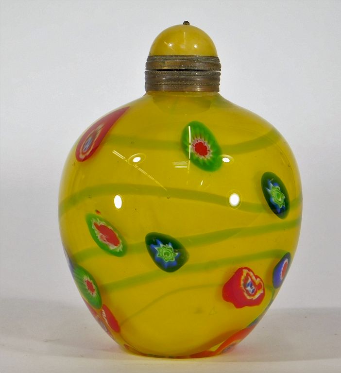 Appraisal: LG Chinese Peking Glass Paperweight Snuff Bottle China th Century