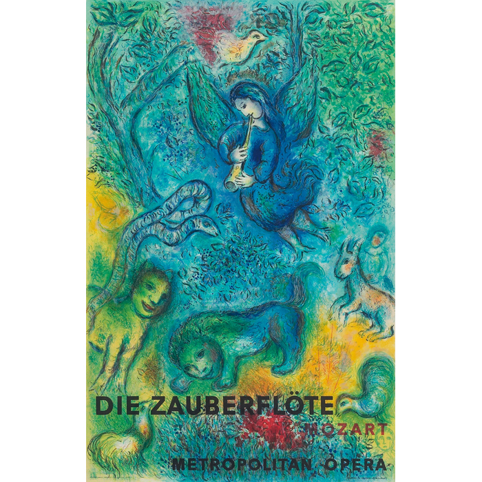 Appraisal: Marc Chagall Russian French - ''Die Zauberflote Metropolitan Opera ''