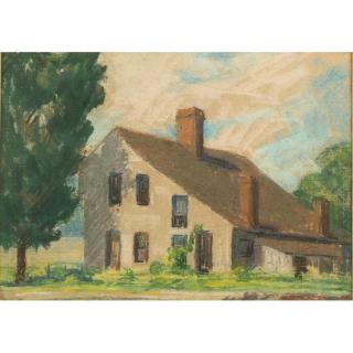 Appraisal: Pastel Ralph Sowell Framed pastel depiction of a home Ralph