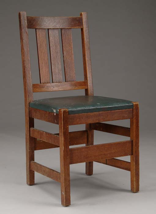 Appraisal: MISSION OAK SIDE CHAIR BY L JG STICKLEY Original decal