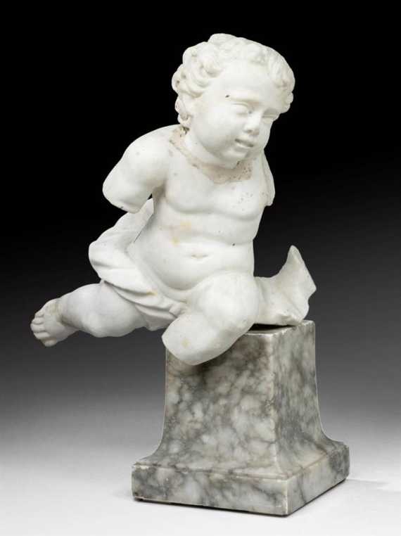 Appraisal: FRAGMENT OF A SCULPTURE OF A PUTTO Baroque Northern Italy