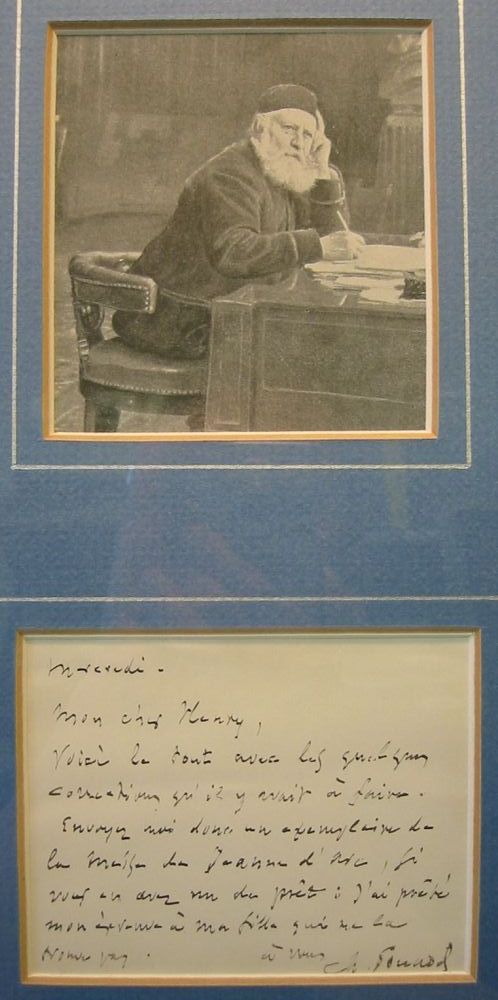 Appraisal: GOUNOD CHARLES Autograph Letter Signed to mon cher Henry in