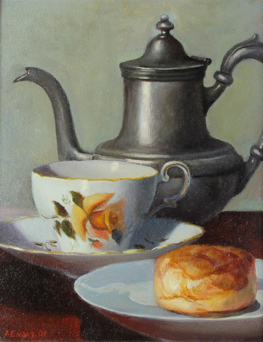 Appraisal: ARTHUR EVANS AMERICAN - STILL LIFE - BREAKFAST ' Oil