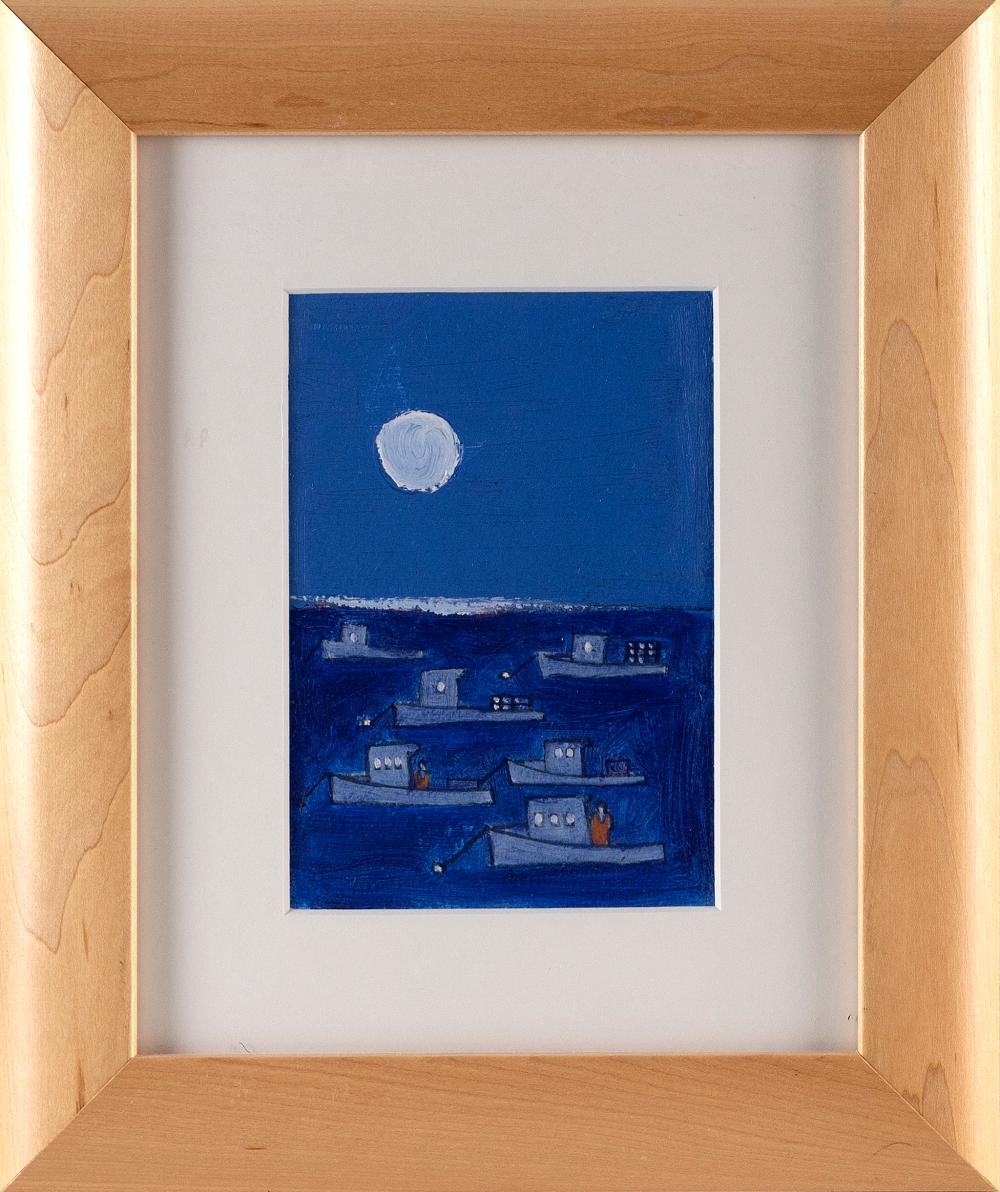 Appraisal: ANN TRAINOR DOMINGUE NEW HAMPSHIRE CONTEMPORARY MOONLIT DAY ACRYLIC ON