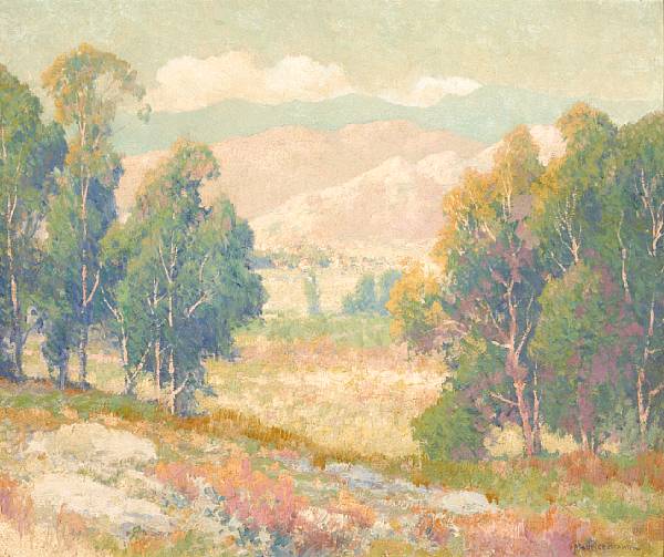 Appraisal: n a Maurice Braun American - Hills at Riverside California