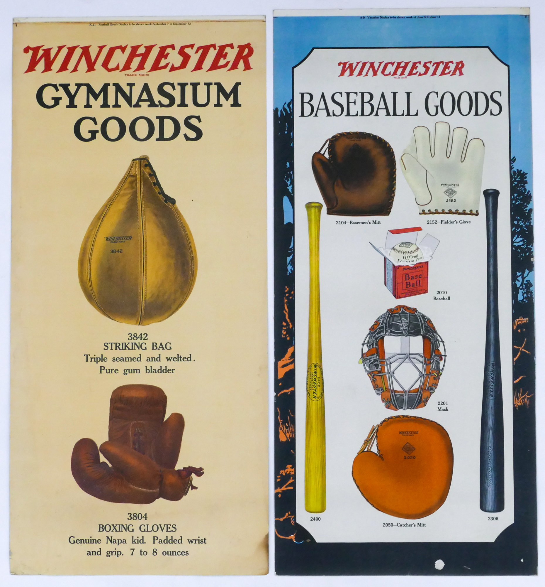 Appraisal: pc 's Winchester Advertising Signs singles from panel displays -