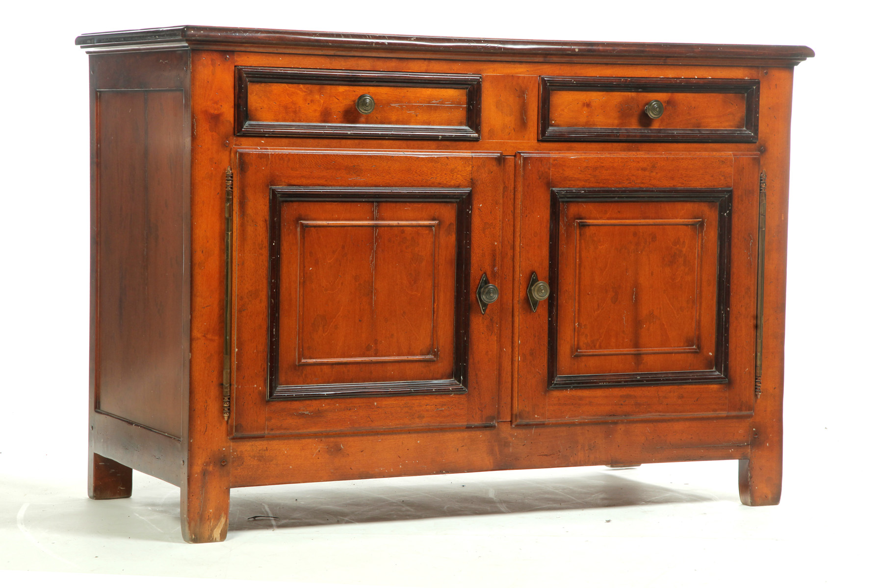 Appraisal: COUNTRY FRENCH-STYLE CUPBOARD BY MILLING ROAD BAKER American nd half-