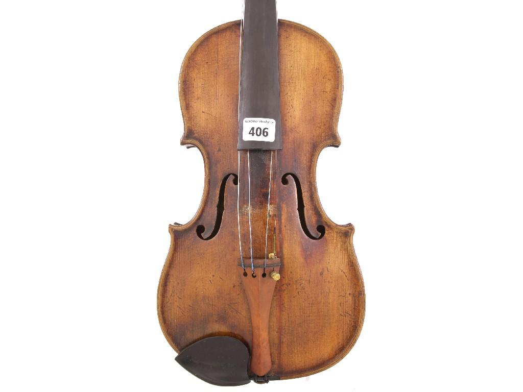 Appraisal: Mid th century Amati copy violin cm