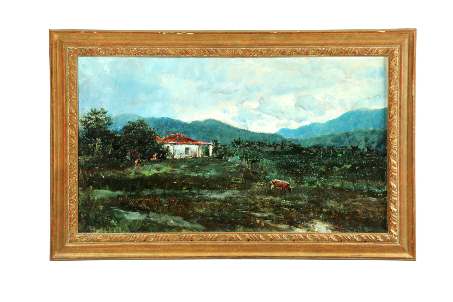 Appraisal: CUBAN LANDSCAPE BY ARMANDO MENOCAL CUBAN - Oil on canvas