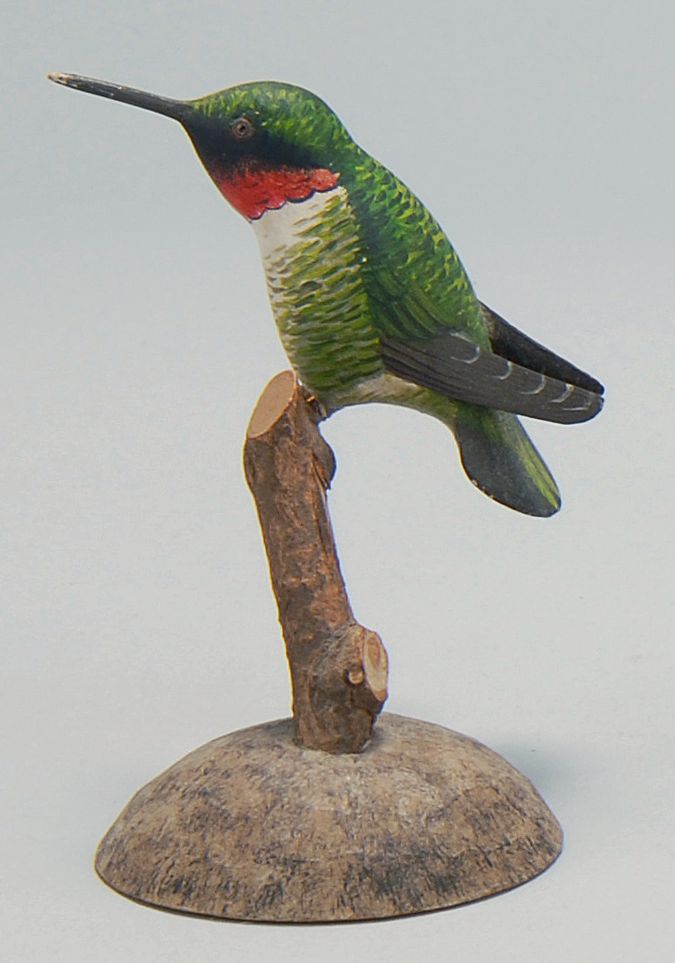 Appraisal: MINIATURE DECORATIVE HUMMINGBIRD By Robert Morse of Ellsworth Maine Glass