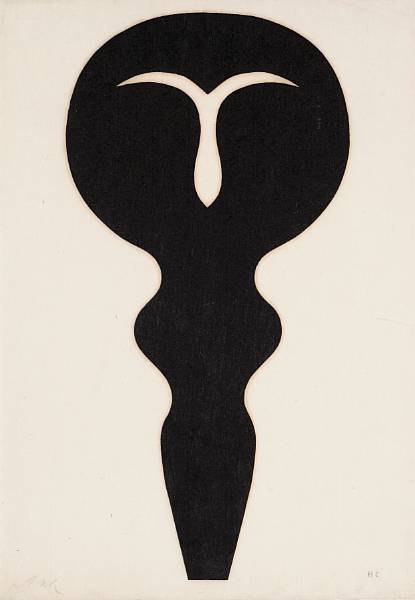 Appraisal: n a Jean Arp French - The Idol A Woodcut