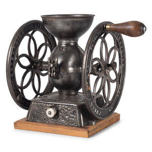 Appraisal: An Enterprise No Cast Iron Coffee Mill th Century embossed