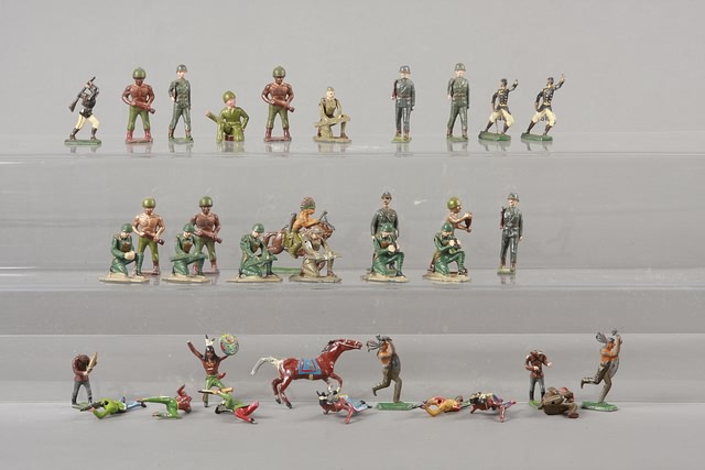 Appraisal: Lot of miscellaneous metal figures by various manufacturers representing WWII