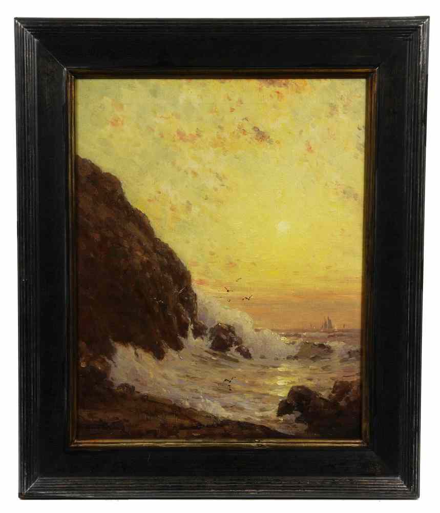 Appraisal: OOC - 'Sunset Monhegan' by George F Schultz IL -