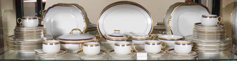 Appraisal: FRENCH LIMOGES FINE CHINA Early 's Bawo Dotter Elite Works