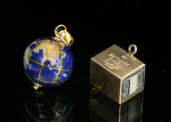 Appraisal: An In Emergency Break Glass k Gold Charm and a