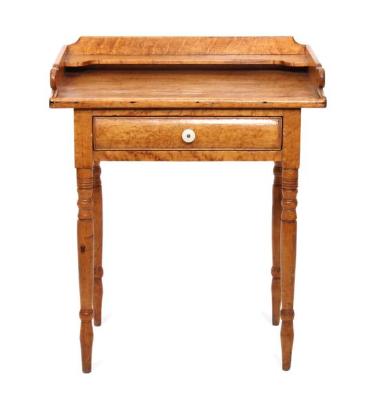 Appraisal: Sale Lot An American Bird's Eye Maple Washstand having a