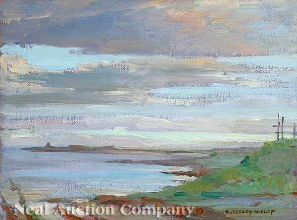 Appraisal: Andrew Healey Hislop British - Seascape oil on textured paper