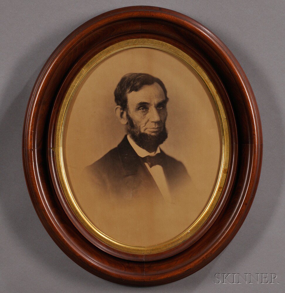 Appraisal: Lincoln Abraham - Photographic Portrait by Alexander Gardner - Washington