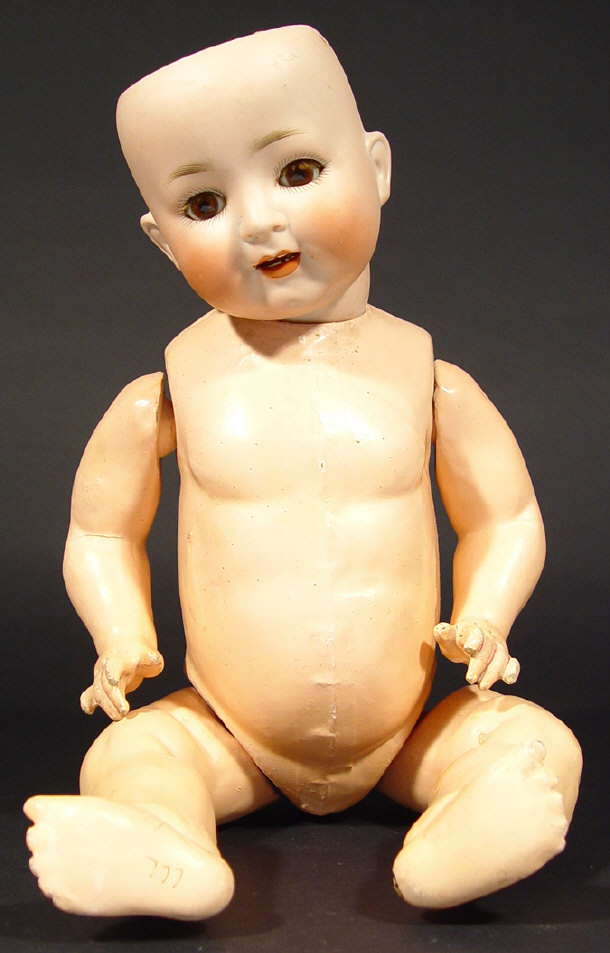 Appraisal: German bisque headed childs doll with composite body the head