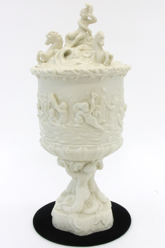 Appraisal: IRISH BELLEEK COVERED PRINCE OF WALES ICE PAIL having cherub