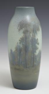 Appraisal: Edward Diers - American Rookwood Vellum Glazed Pottery Vase E