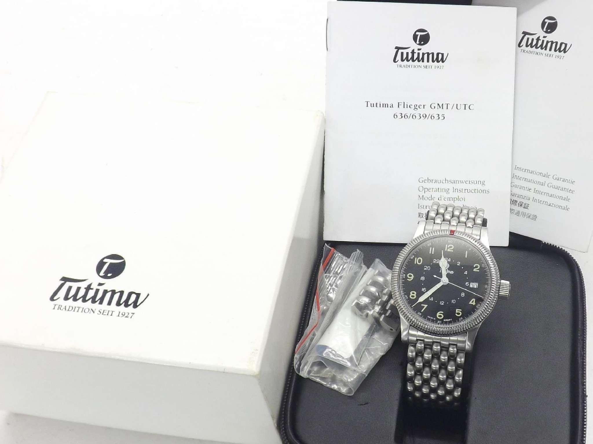 Appraisal: Tutima Classic Flieger GMT automatic stainless steel gentleman's bracelet watch