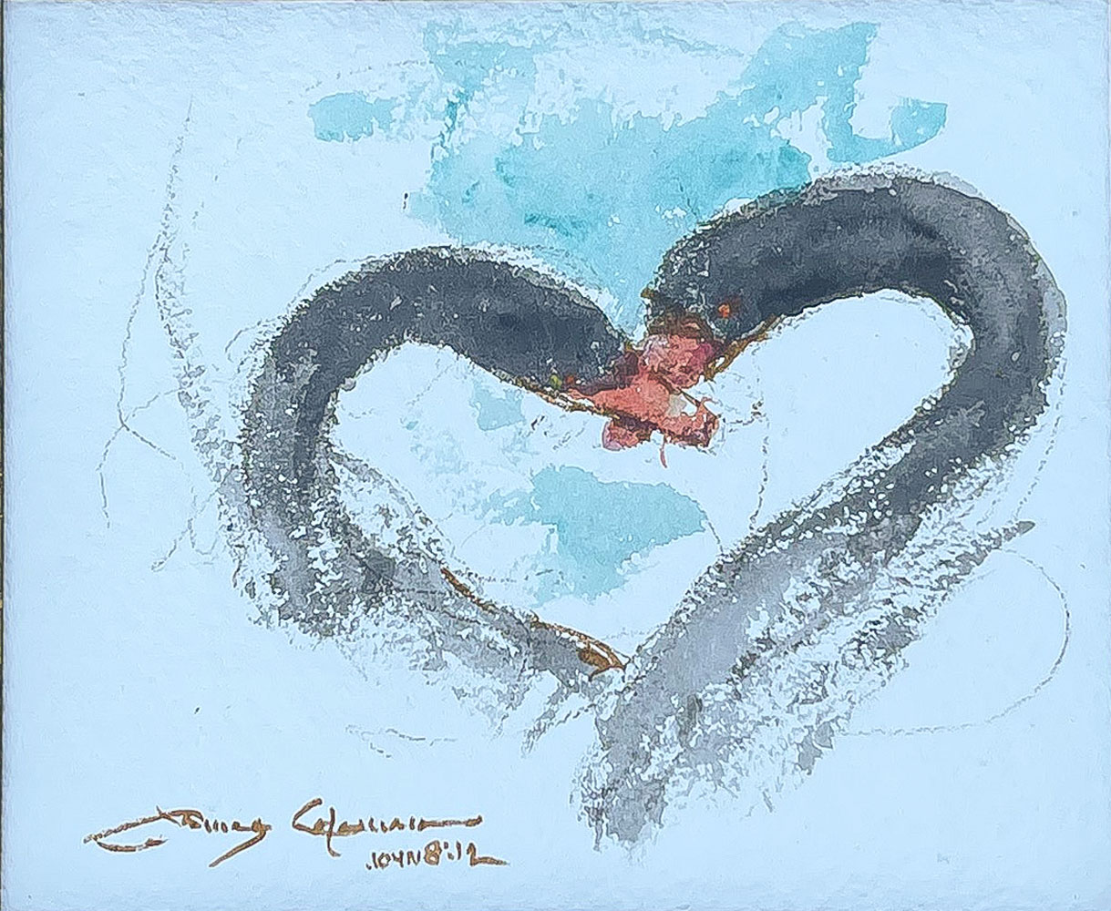 Appraisal: COLEMAN James American b ''Lover Forever'' Watercolor '' x ''