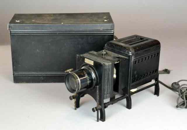 Appraisal: Bausch Lomb Magic Lantern ProjectorAntique projector with accordion focusing devise