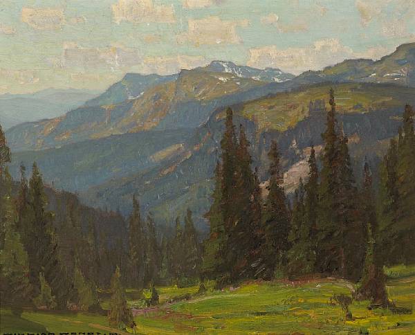 Appraisal: n a William Wendt American - Sierra Landscape signed and