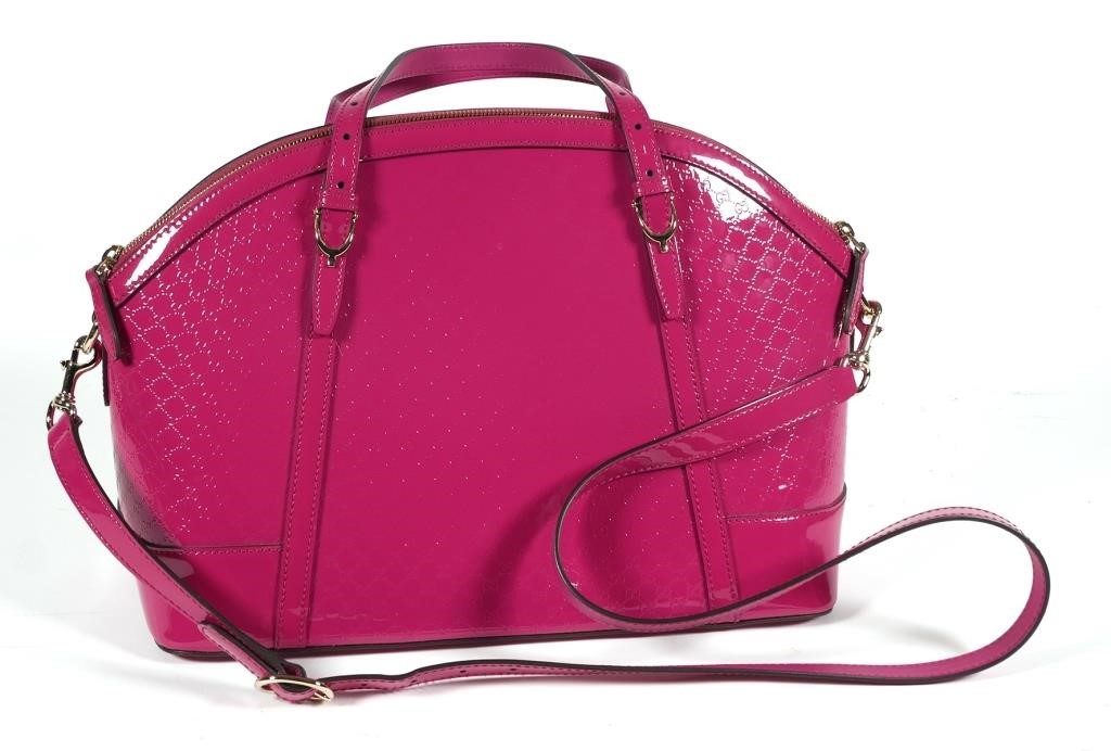 Appraisal: Meticulously crafted from Microguccissima patent leather this Gucci bag delights