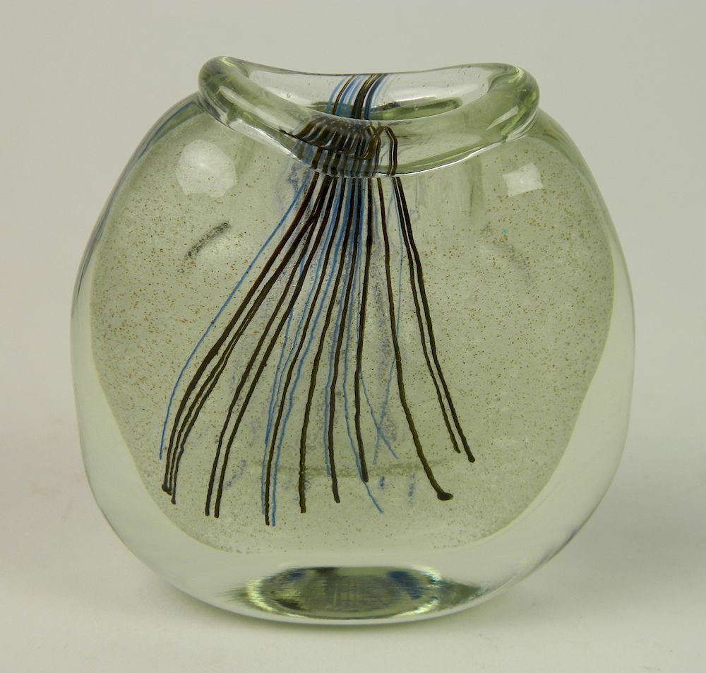 Appraisal: Isabell Monod glass vase Isabelle Monod Canadian - - Vase-