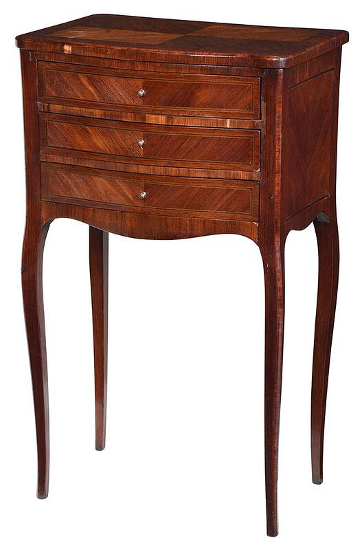 Appraisal: Louis XV Style Parquetry Petite Commode French early th century