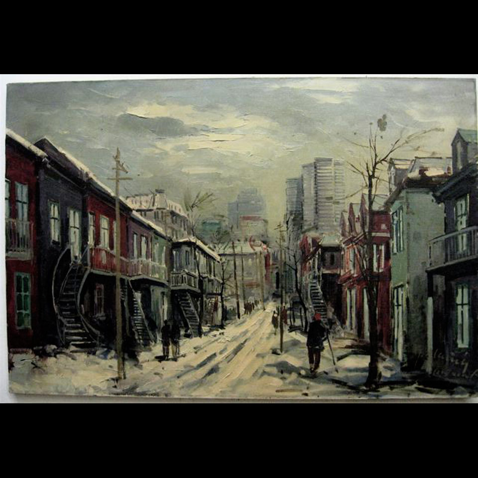 Appraisal: MONTREAL GORDON GEZA MARICH - CANADIAN OIL ON CANVAS UNFRAMED