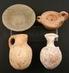 Appraisal: PCS ROMAN ETRUSCAN POTTERY - Including Small Oil Jars missing