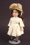 Appraisal: DOLL - Gebruder Koch all bisque fixed brown eyes painted