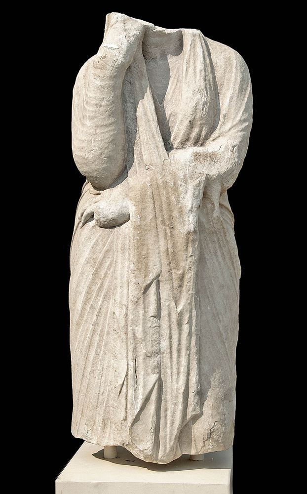 Appraisal: Impressive Roman Marble Female - Pudicitia Type Roman Imperial Period