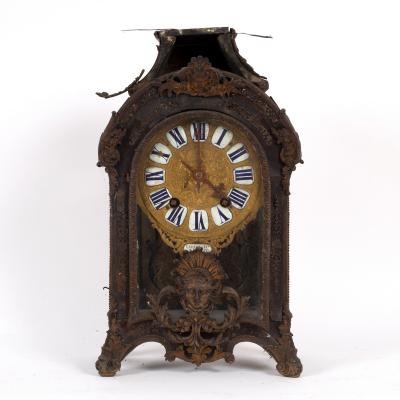 Appraisal: A small R gence boulle bracket clock with a later