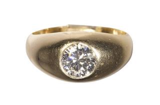 Appraisal: Diamond and k yellow gold ring Diamond and k yellow