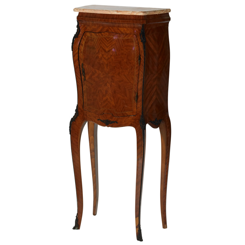 Appraisal: French Parquetry Work Cabinet in the Louis XV manner early