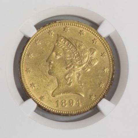 Appraisal: United States Liberty Head ten dollar gold coin housed in