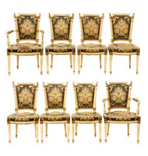 Appraisal: Set Louis XVI Style Dining Chairs Continental likely French early